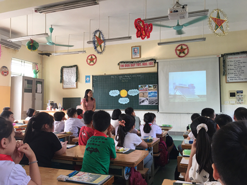 Tiết Hội giảng Tự nhiên và Xã hội của cô giáo Hứa Thị Xinh và học sinh lớp 3C